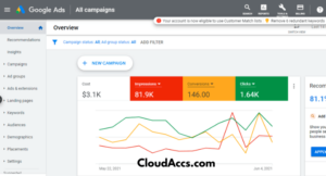 Google Ads Accounts for Sale